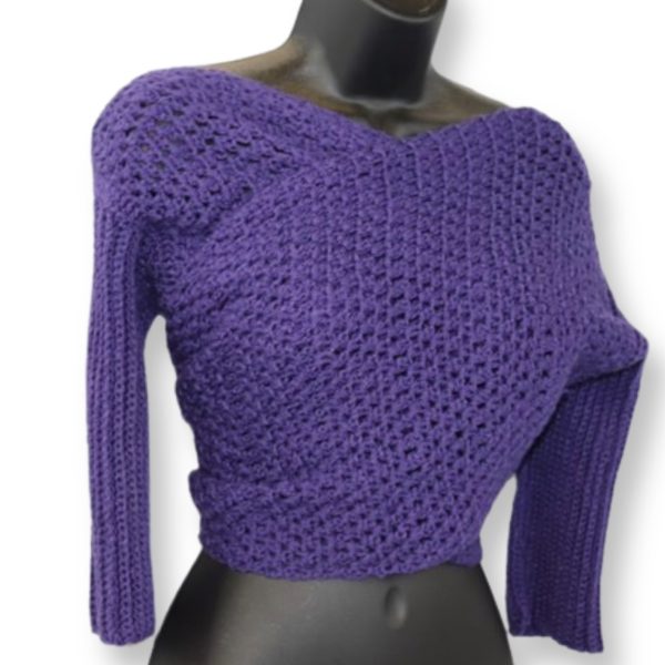 Cross Cross spring crop top sweater